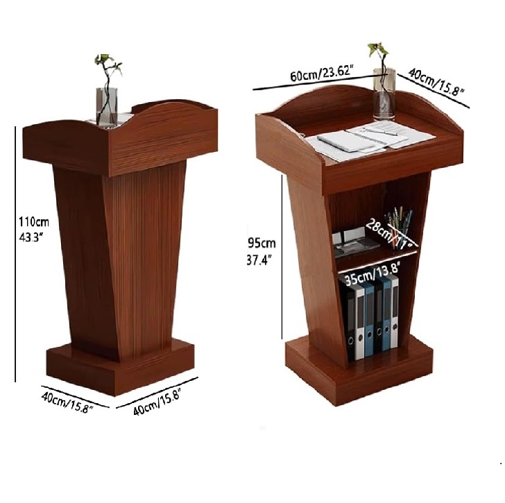teak wooden podium rental